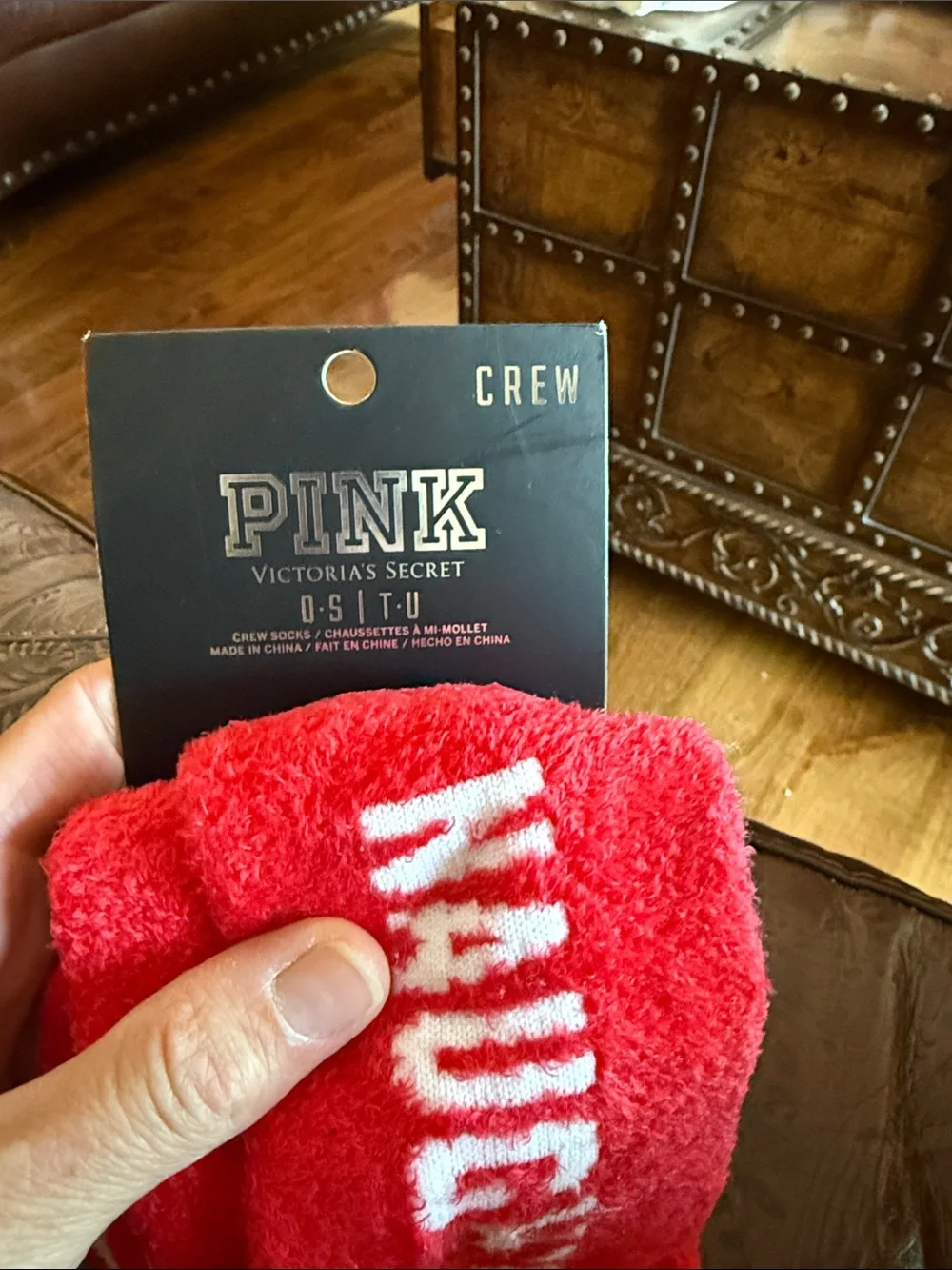 NEW with tags PINK Victoria’s Secret socks Naughty and nice one size retired